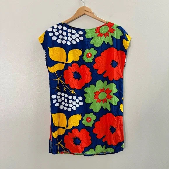 Marimekko x Target Colab Floral Tunic Mini Dress Beach Summer Coverup Small - Picture 4 of 5